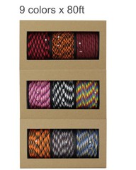 Multicolor Paracord Bulk Variety Pack with Spool – 9 Colors – 720ft – Paracor…