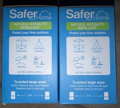 2 PACK Safer Home NATURAL MOSQUITO REPELLANT SH1200 Indoor Outdoor LED LANTERN