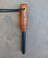 3/8 Ferro Rod Firesteel Fire Striker Osage Orange Handle Bushcraft