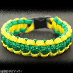 Yellow & Kelly Green Paracord Emergency Survival Rope Bracelet – Made in the USA