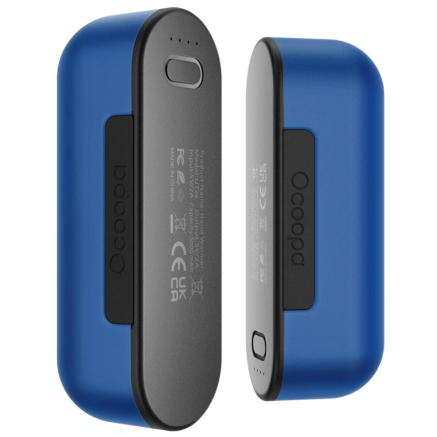 Ocoopa UT2s Hand Warmer, 2*8h, 2*5000mAh, Power Bank, Blue