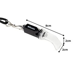 MIKASA Whistle, Plastic Hexagonal Whistle WH-5 BK