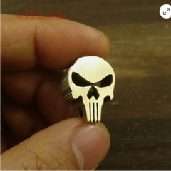 Solid Brass » Skull » knife lanyard bead paracord beads hand made LH080