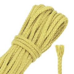 Yellow 1500lb 3.5mm Diameter 50Ft Fishing Line Wind Chime String Kite Line