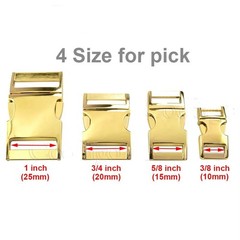 100pcs 10mm 15mm 20mm 25mm Metal Side Release Buckle Clasp Paracord Bracelet DIY