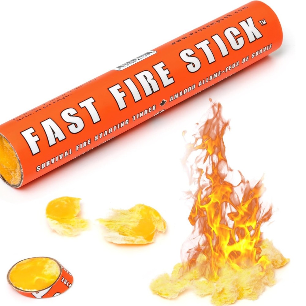 Fast Fire Stick – Survival Fire Starting Tinder, New Fat Rope Stick Version,