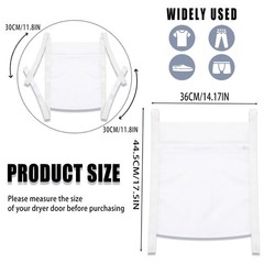 Laundry Bags,Sneaker Wash & Dry Net Bag for Dryer 7.48×5.51 x1.18, white