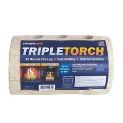 TimberTote T3004 TripleTorch Firewood Kiln Wood Natural Fire Log (Pack of 1)