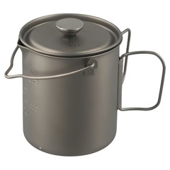 Sleek and Functional Titanium Coffee Cup for Traveling and Backpacking