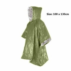 4Pack Reusable Mylar Thermal Blanket Poncho Emergency Survival Rain Camping Gear