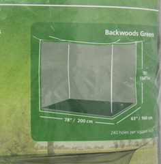 Coghlan’s Rectangular Mosquito Net, Backwoods Green, Double Wide 240-mesh NEW