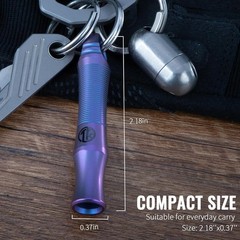 Lightweight Titanium Whistle with 120+ dB Sound – Perfect for Camping & Hiking