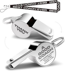 Whistle for Coaches Whistles, Thanks Coach Gifts for Men Teacher Lanyard | Coach