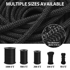 Paracord Rope Nylon Rope Parachute Cord 4mm 7 Strand String Tactical para Cor…