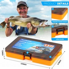 PLUSINNO Fishing Lures, 137Pcs Tackle Box with Included, 5″