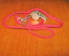 Vintage American Spirit Whistle M.A.P Class of 2000 Award Red Chain Made in USA