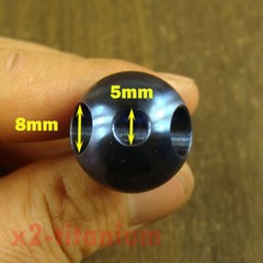 Titanium Blue Waterproof Capsule pill Bottle + Lanyard bead outdoor EDC XH704