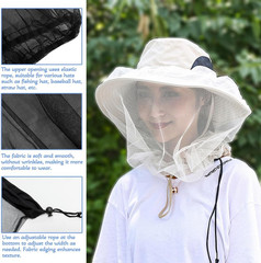 2 Pack Premium Mosquito Head Net for Insect & Fly Protection, Extra-Fine Holes B