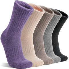 MOGGEI Womens Merino One Size, Black/Grey/Light Violet/Light Coffee/White
