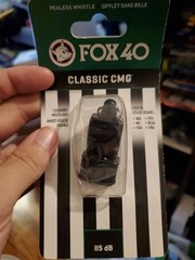 Fox 40 Pealess Whistle 115 dB Classic CMG Cushioned Mouth Grip Sport Referee