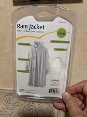 Cloudz Clear Rain Jacket Unisex One Size Fits Most