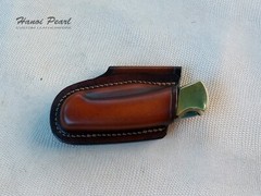 Buck 112 Custom Sheath | Strongside Horizontal Carry Leather Sheath