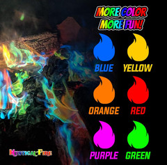Merlin’S Fire Color Changing Packets Fire Color Packets 6Pk | 6-Pack Color Chang