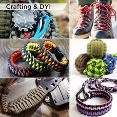 Reflective Paracord Rope 550lb 4mm – Glow para Cord – Camping Utility Rope | 550