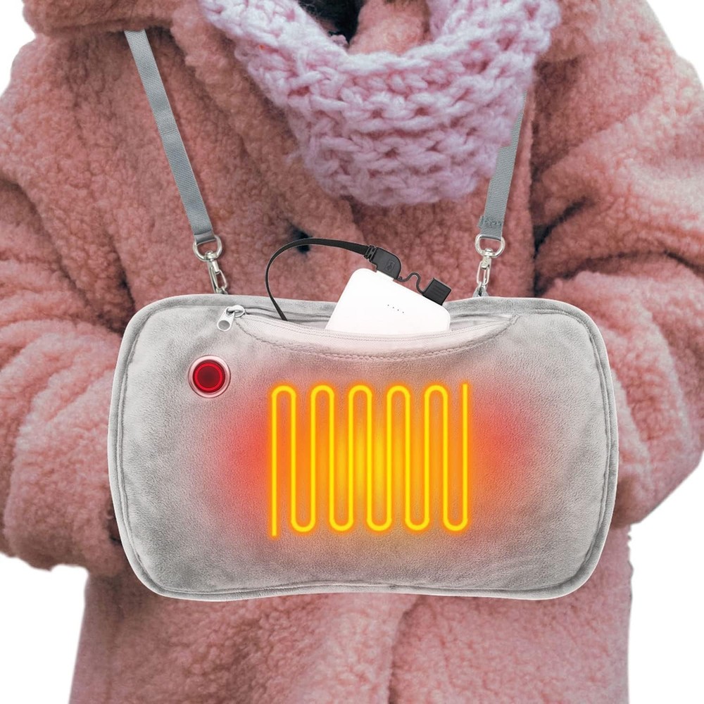 Hand Warmers Rechargeable, 10000mAh Electric Heated Gloves Portable Graphene Han