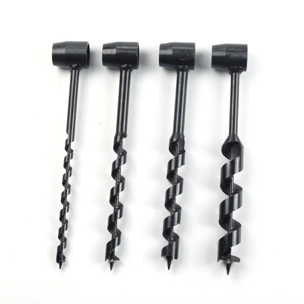 Bushcraft Survival Hand Drill Carbon Steel Manual Outdoor Camping Settlers Tool