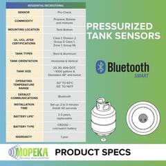 Mopeka Pro Check Sensor – Wireless Propane Tank Magnetic Sensor Level Indica…