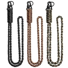 Heavy Duty Woven Umbrella Rope Neck Hanging Rope Keychain for Outdoor Survival