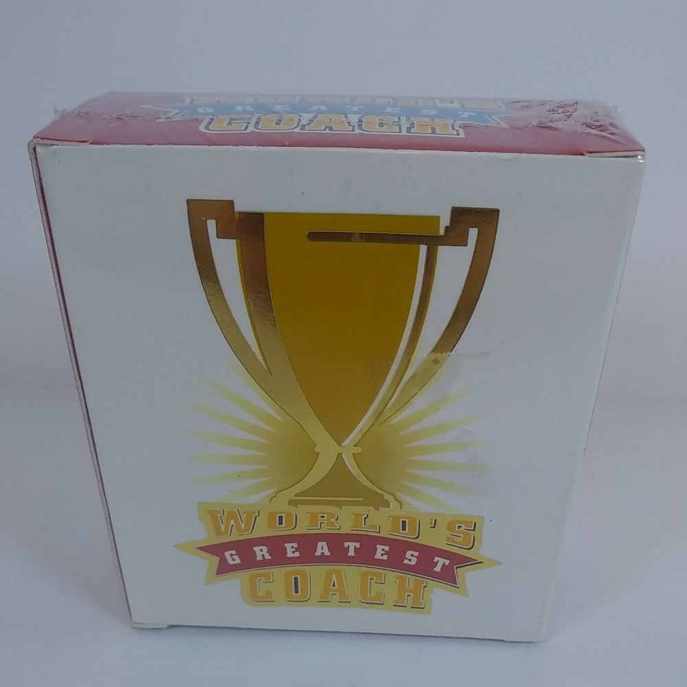 New World’s Greatest Coach Mini Gift Set Whistle Nametag Key Chain 32 Pg Booklet