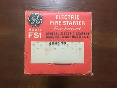 Vintage General Electric Fire Starter Fan Forced Model FS1 – New