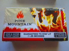 2 ~ WATER & WIND PROOF MATCHES ~ FROM PINE MOUNTAIN ~ NEW & FACTORY SEALED PK 25