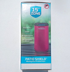 Thermacell Patio Shield Mosquito Repeller Scent Free No Open Flame Magenta