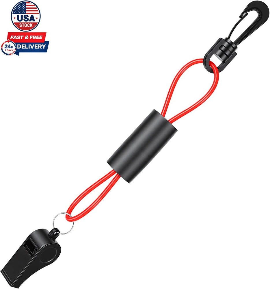 Whistle with Lanyard for Safety Boat Whistles Floats Water Whistles Coast Guard