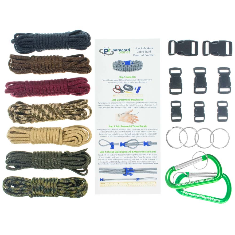 Paracord Survival Bracelet & Project Kit – Bracelets, Crafting and More