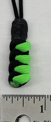 Paracord ~ Neon Green/Black ~ Zipper Pull/Knife Lanyards/Key Fob/Tool Keeper~ 2