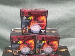 Lot of 15 Lokkii BBQ Briquetts Ready to Lite Grill Campfire Camping Fire Pit Box