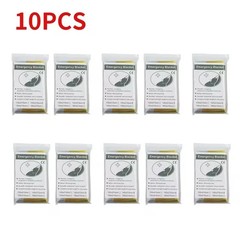 10 Pack Emergency Thermal Blankets Waterproof Foil Survival Rescue Kit 130x210cm