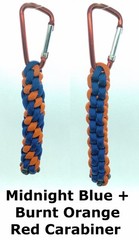 Paracord Keychain Fob – 550 Paracord w/ Carabiner Clip
