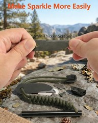 VVAAGG Ferro Rod Fire Starter 4in Flint Steel Survival Tool Free Ship