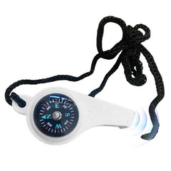 2 in 1 Emergency Whistle Compass Camping Hiking Tool for Outdoor Adventures