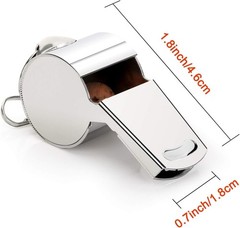 Super Loud Stainless Steel Whistle with Lanyard – Perfect for Coaches & Referees