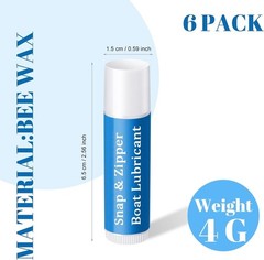 Snap and Zipper Lubricant Wax Stick Marine Lube for Boat Canvas Vinyl
