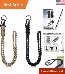Heavy Duty Braided Paracord Lanyard Set – Comfortable & Stylish Outdoor Gear