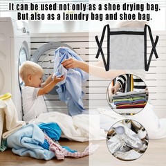 Sneaker Wash & Dry Net Bag Laundry Bags for Dryer Large black