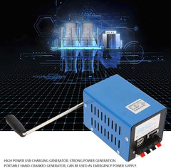 Portable Hand Crank Generator, High Power 20W USB Charging Dynamo with Emergency