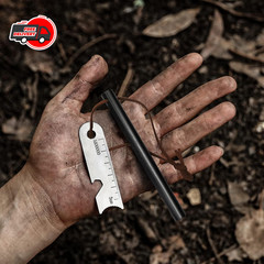 2-Pack Ferro Rod Fire Starter Kit w/6-in-1 Tool & Tinder – Survival Camping